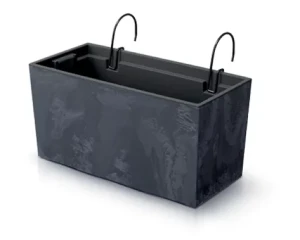 Donica balkonowa antracyt 40 cm Prosperplast Urbi Beton Effect