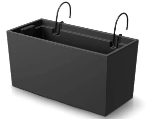 Doniczka balkonowa 39 cm antracyt Prosperplast Urbi Case W