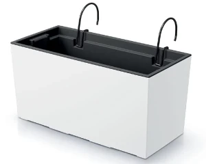 Doniczka balkonowa biała 39,5 cm Prosperplast Urbi Case W