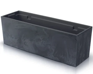 Donica prostokątna z wkładem antracyt 77 cm Urbi Beton Effect