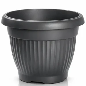 Donica okrągła Terra 55 cm antracyt 48L Prosperplast