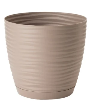 Doniczka okrągła beżowa 2,4 l Form-Plastic Sahara Round