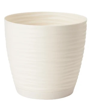 Doniczka okrągła kremowa 6 l Form-Plastic Sahara Round