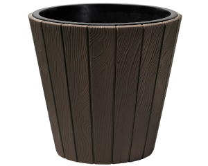 Doniczka ogrodowa brązowa 28 cm z wkładem Woode
