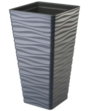 Donica z wkładem wysoka antracyt 56 cm Sahara Dunes Slim Square