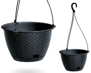 Doniczka wisząca antracytowa 3,4L Ratolla Round W