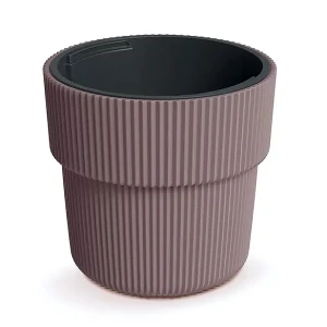 Donica okrągła Prosperplast Milly 40 cm z wkładem - Marsala DBMIR400