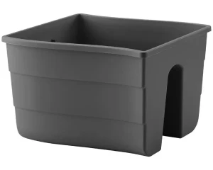 Doniczka na balustradę 29,5 cm antracyt Fala Railing