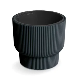 Donica okrągła Prosperplast Milly 30cm - Antracyt DBMLR300