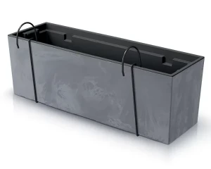 Donica na balkon 58 cm marengo Prosperplast Urbi Case Beton Effect
