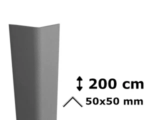 Odbojnica narożna PVC AcroMat 200 cm 50x50 mm