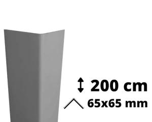 Narożnik ochronny PVC AcroMat 200 cm 65x65 mm