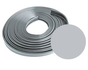 Nakładka na poręcz PVC srebrna 35x8 mm 20 m