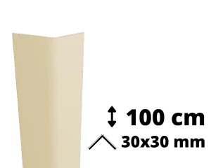 Narożnik ochronny PVC AcroMat 100 cm 30x30 mm beżowy kolor