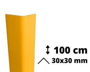 Odbojnica narożna PVC AcroMat 100 cm 30x30 mm miodowa