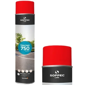 Farba do malowania linii Soppec Tracing 750 ml czerwona