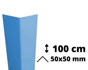 Narożnik ochronny PVC AcroMat 100 cm 50x50 mm niebieski