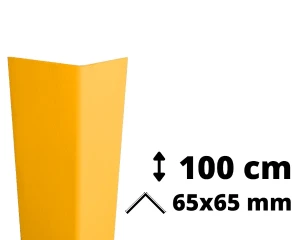 Narożnik ochronny PVC AcroMat 100 cm 65x65 mm miodowy