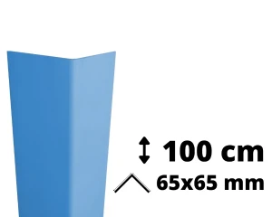 Narożnik ochronny PVC AcroMat 100 cm 65x65 mm niebieski
