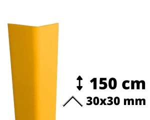 Narożnik ochronny PVC AcroMat 150 cm 30x30 mm miodowy