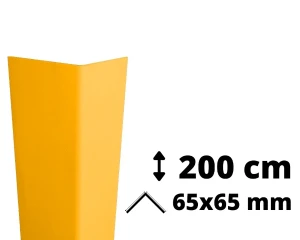 Odbojnica narożna PVC AcroMat 200 cm 65x65 mm miodowa