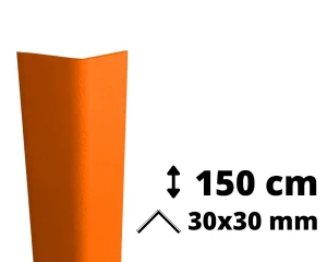 Kątownik ochronny PVC AcroMat 150 cm 30x30 mm pomarańczowy