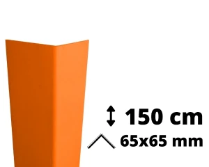 Narożnik ochronny PVC AcroMat 150 cm 65x65 mm pomarańczowy
