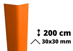 Narożnik ochronny PVC AcroMat 200 cm 30x30 mm pomarańczowy