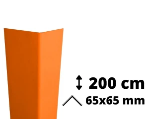 Narożnik ochronny PVC AcroMat 200 cm 65x65 mm pomarańczowy