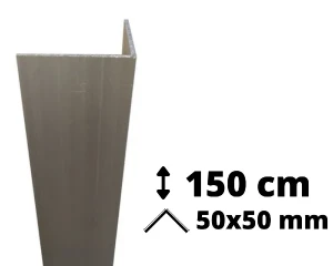 Narożnik aluminiowy 150 cm 50x50 mm