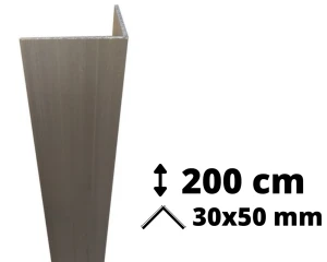Narożnik aluminiowy 200 cm 30x50 mm