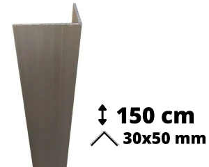 Profil narożny aluminiowy 150 cm 30x50 mm