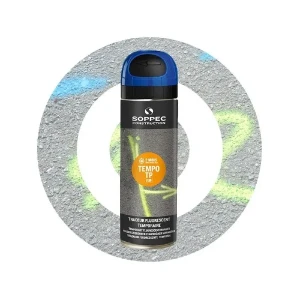 Spray fluorescencyjny Tempo Marker Soppec 500 ml tymczasowy niebieski