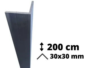 Narożnik ochronny aluminium 200 cm 30x30 mm