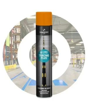 Outlet - Spray do malowania linii TRACING PLUS 750 ml pomarańczowy Soppec