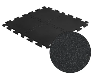 Mata do siłowni 15 mm puzzle czarne 100x100 cm