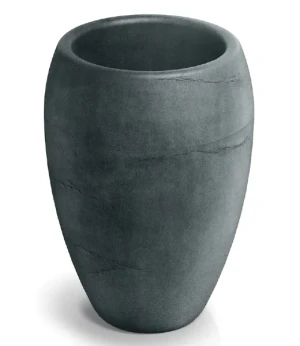 Donica wysoka grafitowa okrągła 40 cm Cano High Ethick
