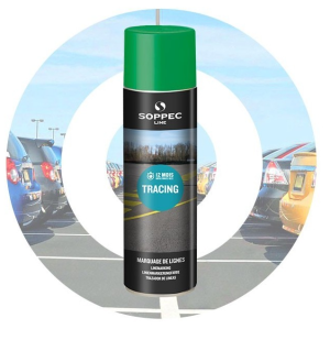Spray do malowania linii TRACING 750ml zielony Soppec