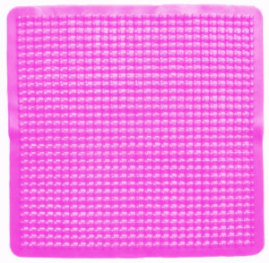 Mata antypoślizgowa do brodzika różowa 51x51 cm