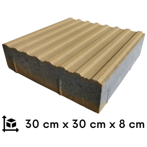 Płytka kierunkowa integracyjna żółta 30 x 30 cm - gr. 8 cm