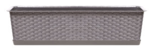 Skrzynka na balkon mocca 49 cm Ratolla Case P
