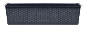 Skrzynka na balkon antracyt 59 cm Ratolla Case P