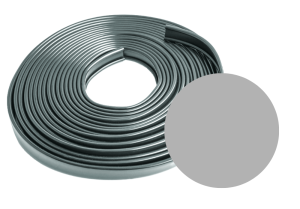 Okładzina poręczowa PVC 30x8 mm 20 mb srebrna