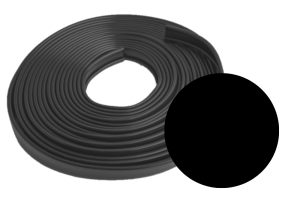 Okładzina poręczowa PVC 35x8 mm 20 mb czarna