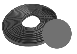 Okładzina poręczowa PVC 35x8 mm 20 mb ciemna szara
