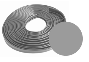 Okładzina poręczowa PVC 40x6 mm 20 mb jasna szara