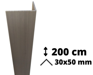 Narożnik aluminium 200 cm 30x50 mm
