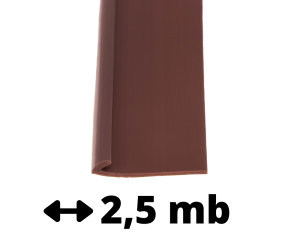 Listwa wykończeniowa PVC brązowa 2,5 mb