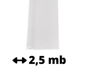 Listwa wykończeniowa PVC biała 2,5 mb