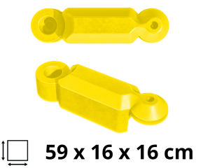 Separator ruchu drogowego łańcuchowy żółty